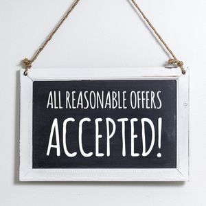 All reasonable offers will be accepted!
